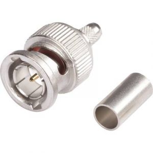 Hicon Connecteur BNC Mâle droit BNC0.6/2.8HD à sertir 75 1 pc(s)