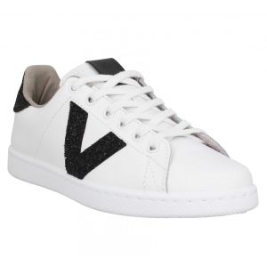 Image de Victoria Chaussures TENIS PIEL GLITTER - Couleur 36,37,38,39,40,41,42,35 - Taille Blanc