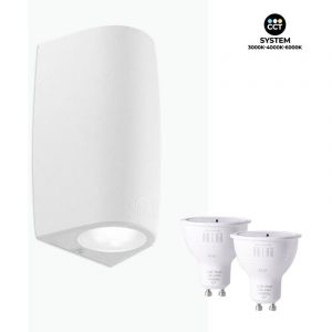 Applique murale Fumagalli "Double Marta" CCT GU10 2 x 4,5W IP55