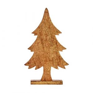 Sapin de No&euml;l - 51 x 495 x 255 cm - Dor&eacute; - Bois - D&eacute;coration int&eacute;rieure