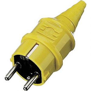 Mennekes Fiche à contact de protection 10840 plastique 230 V jaune IP44