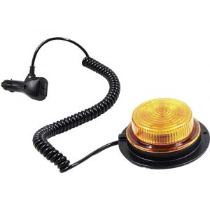 SecoRüt Gyrophare 95113 12 V, 24 V via réseau de bord fixation magnétique, montage par vissage orange
