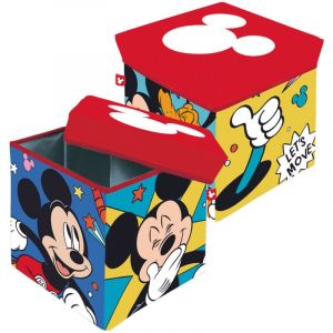 Arditex Tabouret de rangement cube- Disney Mickey