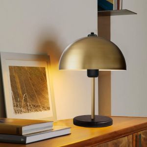 Concept-Usine Lampe de table champignon jaune 38cm PAULE
