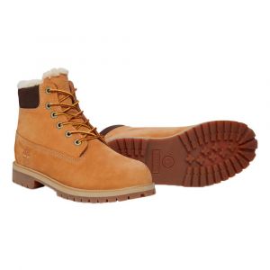 Timberland 6 In Premium Waterproof Shearling Lined Boot Junior - Wheat Nubuck - EU 36