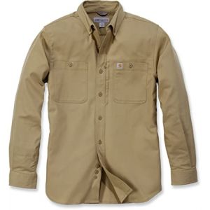 Carhartt Rugged Professional Work Long Sleeve Shirt Chemise à manch... Vert Brun 2XL