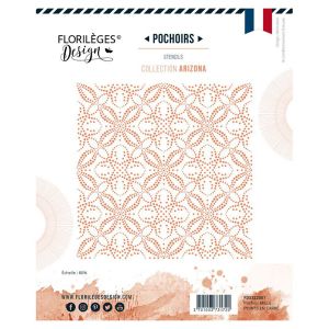 Floril&egrave;ges Design Pochoir Mille points en carr&eacute;