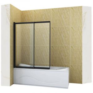 Desconocido Silla Pare-baignoire spencer, rabattable, 100x150 cm, Noir