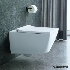 Image de Duravit WC à suspension murale Viu 251109, sans rebord, 370x570 mm, Coloris: Blanc avec Wondergliss - 25110900001