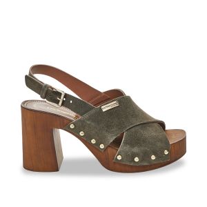 Les Tropéziennes par M. Belarbi Chaussures escarpins TESSY - Couleur 36,37,38,39,40,41 - Taille Kaki