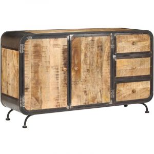 VidaXL Buffet 140 x 40 x 80 cm Bois de manguier massif