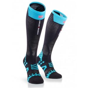 Compressport Compress Port Full Socks Ultralight V2.1&Acirc;&nbsp;Chaussettes de Compression -&nbsp;Mesh -&nbsp;Ultra l&eacute;g&egrave;re Noir T3