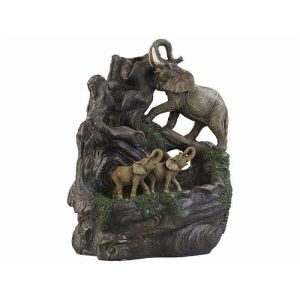 Infactory : Fontaine lumineuse décorative Éléphants