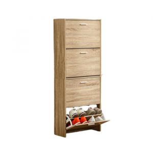CATAVANA - Meuble de Rangement a Chaussure 24 Paires - Armoire Etagere Grande Capacité pour Entree Couloir - L60xP24xH150 cm