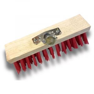 Kibros Balai de cantonnier - Piste Extérieur - pvc rouge - Petites largeurs - Quantité x 3 - 32 cm - Sans manche