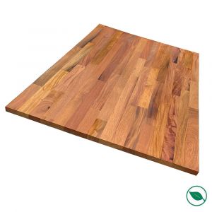 Tablette acajou massif huil&eacute; lamell&eacute; coll&eacute; about&eacute; 2000 x 300 x 18 mm - FSC 100%