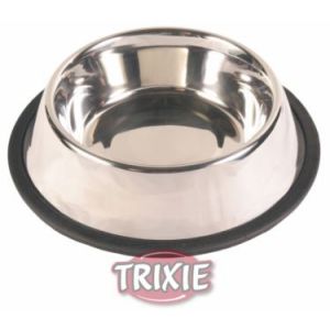 Image de Trixie Écuelle inox anti-dérapante lourde pour chiens 1,75 litres