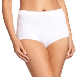 Image de PLAYTEX Coton-Culotte Maxi 2+1 Gratuit, Slip Femme - Blanc - 50