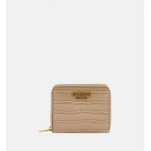 Guess Porte-monnaie Laurel effet crocodile Beige - Couleur Beige - Taille Taille unique