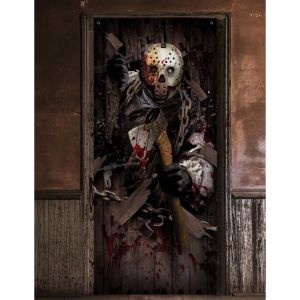 Décoration de porte assassin à la hâche 80 x 180 cm