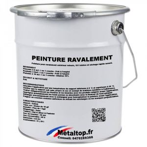 Peinture Ravalement - Bleu saphir - RAL 5003 - Pot 5L