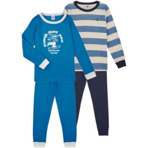 Petit Bateau Pyjamas / Chemises de nuit LOT PYJAMA X2 Bleu - Taille 6 ans,8 ans,10 ans,12 ans