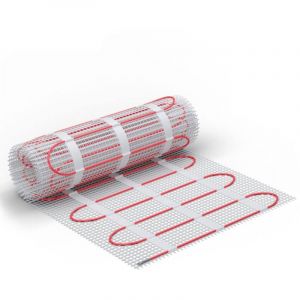 Tapis de cable chauffant electrique 1500W pour chauffage au sol 12,5 m2 avec Thermostat