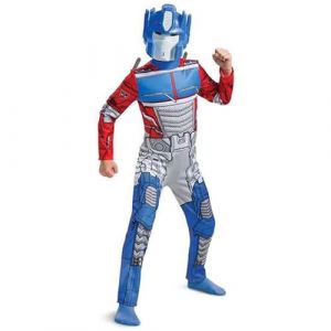 Transformers - Costume Optimus Prime Enfant 4-6 Ans avec Masque et D&eacute;tails Fid&egrave;les - Sous Licence Officielle Hasbro - D&eacute;guisement Transformers Gar&ccedil;on pour Halloween, Carnaval ou F&ecirc;tes &agrave; Th&egrave;me