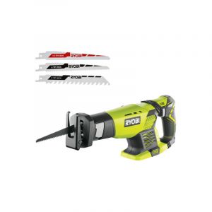 Ryobi Pack Scie sabre RRS1801M - 18V OnePlus sans batterie ni chargeur - Lot de 3 lames RAK3RBWM spéciales scie sabre