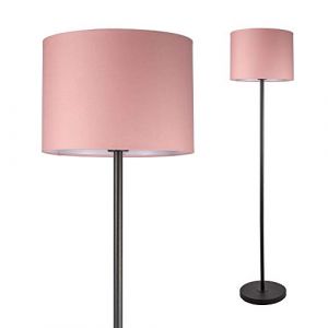 Image de Pauleen 48084 Grand Reverie lampadaire Max 20 W E27 Noir/Rose 230 V Tissu/Métal, Floor Lamp