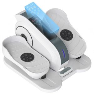 Image de Elliptique de bureau - SPORTNOW - avec écran LCD télécommande - 10 vitesses réglables - silencieux et portable - blanc