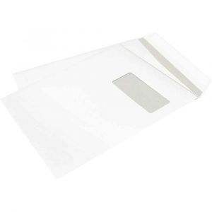 La couronne Pochettes avec fenêtre Vélin Blanc C4 auto-adhésives 90g x 250