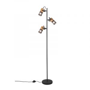 Trio Lampadaire Tosh LED Noir, 3 lumières - Vintage - Intérieur - Tosh - Délai de livraison moyen: 6 à 10 jours ouvrés. Port gratuit France métropolitaine et Belgique dès 100 €.