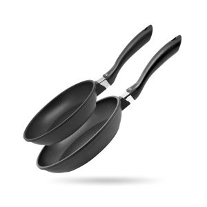 Elo 9904950 Lot De 2 Poêles À Frire Antiadhésives, Poêle De Cuisine, 2 Poêles À Frire, Poêle Induction, Poele À Induction, Fonte D'aluminium, 28 Cm Et 32 Cm