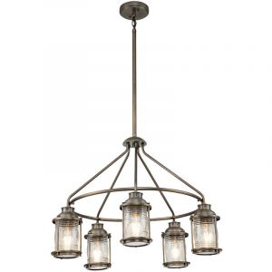Boutica-design Chandelier Ext&eacute;rieur Ashland Bay 5x60W E27 Bronze