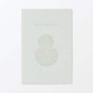 Carte de v&oelig;ux - Bonhomme de neige