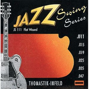 Image de Thomastik Cordes Guitare électriques Jazz Swing Series Nickel Flat Wound Jeu JS110 Extra Light .010-.044w