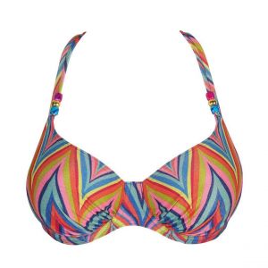 Haut de bikini emboîtant multicolore