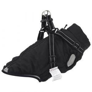 VidaXL Manteau pour Chiens avec Harnais imperm&eacute;able r&eacute;fl&eacute;chissant L32, Manteau d'hiver pour Chien, Manteau pour Chien et Harnais, Manteau pour Chiot avec Harnais