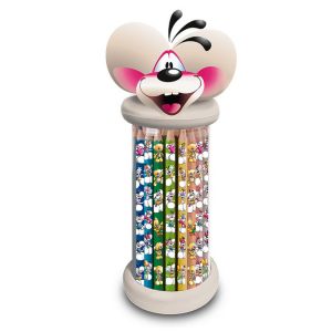 Trousse 3D + 12 crayons de couleurs Diddl et ses amis
