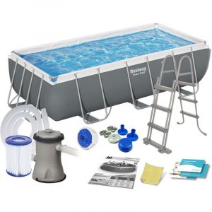 Bestway Piscine de jardin tubulaire 404 x 201 x 100 cm 11 pouces 1 56441