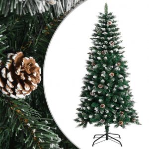 VidaXL Sapin de Noël artificiel avec support Vert 120 cm PVC