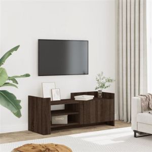 VidaXL Meuble TV Ch&ecirc;ne marron 100x35x40 cm Bois d'ing&eacute;nierie, support TV, buffet TV, meuble multim&eacute;dia, banc TV, armoire hifi