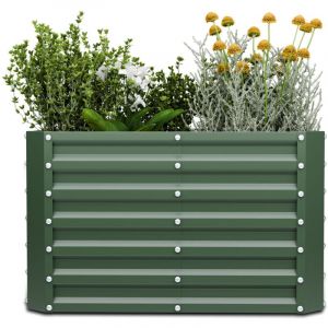 Blumfeldt High Grow Straight Potager surélevé 600 L Ergonomique Résistant aux intempéries Structure de fond ouverte