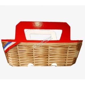 Salewa 100 barquettes en carton impression osier 500g