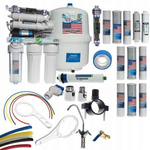 Image de Azura home design Osmoseur domestique 8 &eacute;tapes de filtration RO8 &agrave; effet d&eacute;contaminant