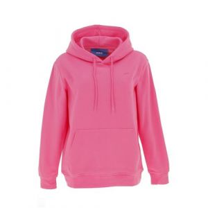 JJXX JXABBIE LS REL Every Brush Hood Noos Sweatshirt à Capuche, Carmine Rose/Print:Magenta Logo, L aux Femmes