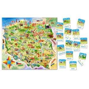 Castorland Puzzle Carte de la Pologne