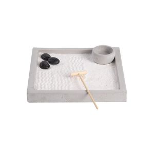 Esschert design Jardin zen carré 20 x 20 cm