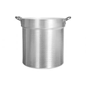 Trevi Passoire cylindriques d'une &eacute;paisseur de 3 Mm &agrave; deux anses fixes en Acier inoxydable cod.ALMA17340 400 Mm